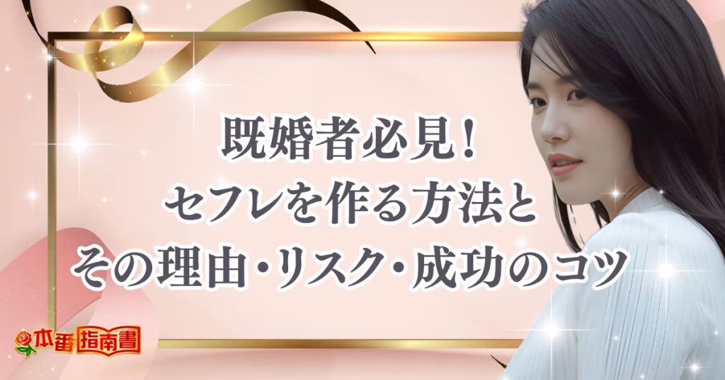 既婚者必見！セフレを作る方法とその理由・リスク・成功のコツを徹底解説